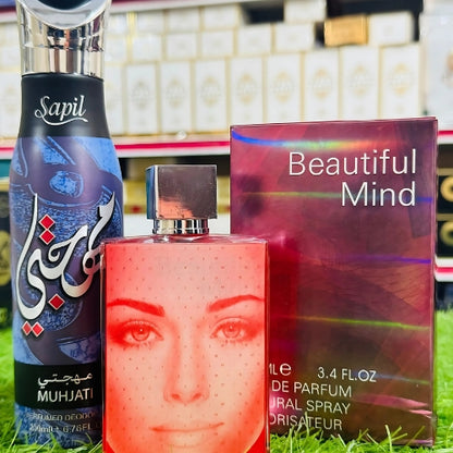 Beautiful mind 100 ML perfume one spray gift (allow to open