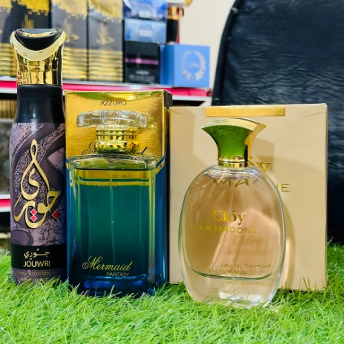 Azzuro perfume with cloy one spray gift  (allow to open)