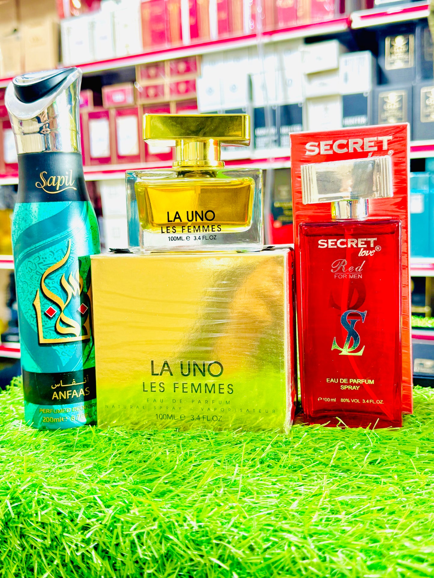 LA UNO perfume 100 ML secret perfume 100ML one body spray 200 ML gift (allow to open)